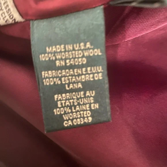 Vintage Ralph Lauren Navy Wool Blazer - Picture 9 of 9